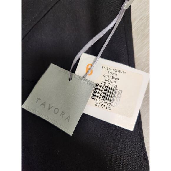 Tavora Women's $172 Milano Black Sheath Office Business Dress Women's Size 6 - Picture 5 of 11